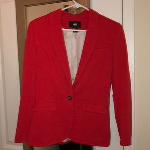 Red blazer - cotton - h &m